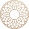 Ekena Millwork Cannes Wood Fretwork Pierced Ceiling Medallion, Alder, 26"OD x 8 7/8"ID x 3/8"T CMWP26X26X0375CNAL - alternate 1